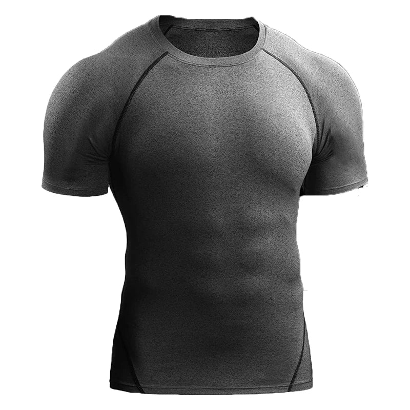 LOYPHARD Men's Compression Performance T-Shirt – Quick Dry Athletic Tee for Running, Gym & High-Intensity Training