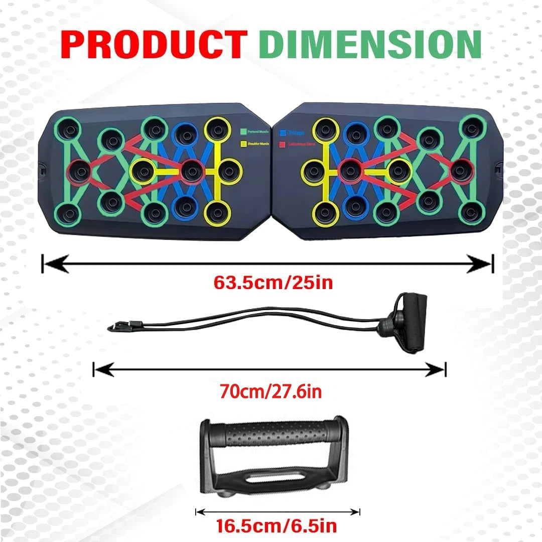 LOYPHARD Portable Push-Up Board Set Multifunctional Fitness Training System.
