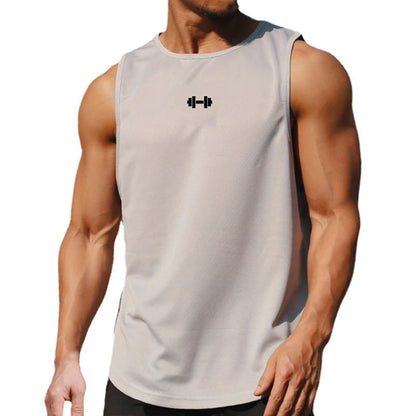 LOYPHARD gray sleeveless fitness tank top