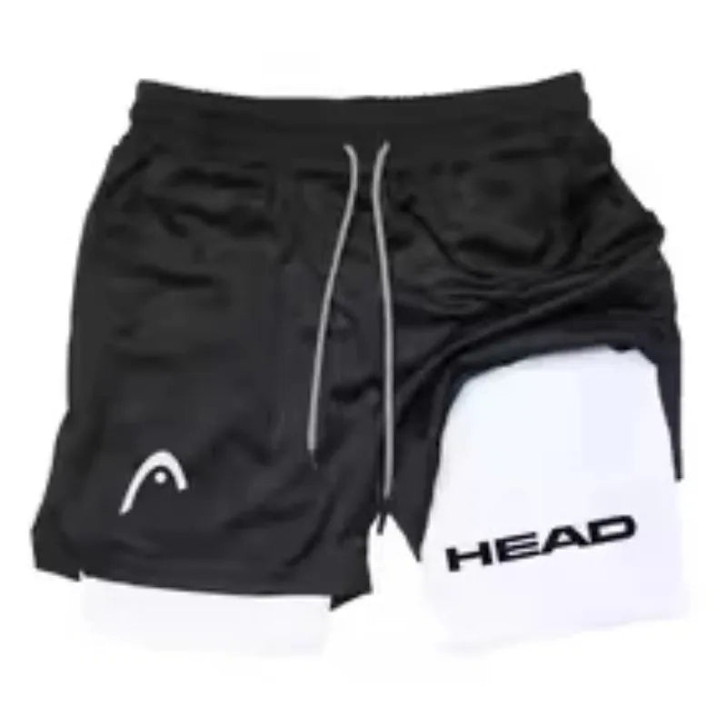 LOYPHARD Men's 2-in-1 Training Shorts – Quick Dry Running & Gym Shorts for Comfort, Support & Peak Performance