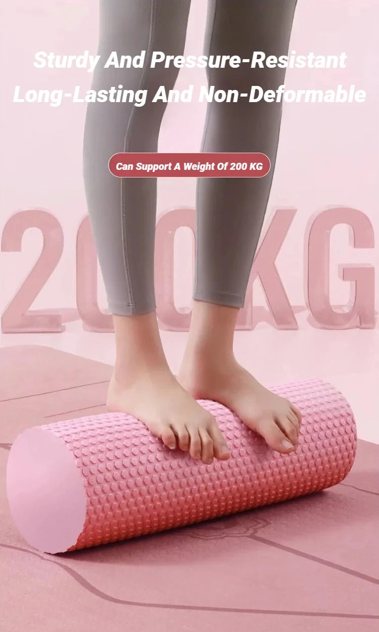 LOYPHARD Hexagonal EVA Foam Roller – Deep Tissue Yoga & Pilates Massage Roller for Home Workouts.