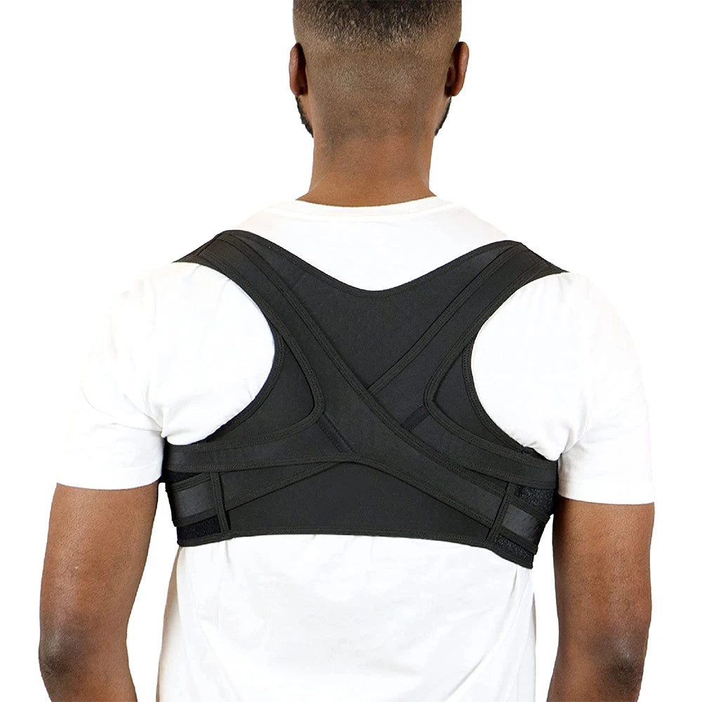 LOYPHARD™ Adjustable Upper Back Posture Corrector – Breathable Shoulder & Back Support Brace