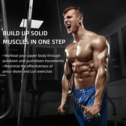 LOYPHARD Pro Resistance Training Rope – Triceps, Biceps & Back Cable Attachment