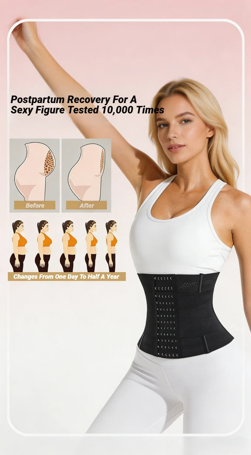 LOYPHARD Women's Waist Trainer Corset – High Compression Tummy Control Shapewear for Everyday Support & Fitness