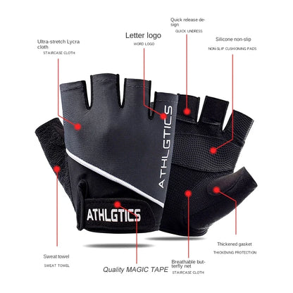 LOYPHARD Breathable Fitness Training Gloves – Fingerless Grip Gloves for Gym, Cycling & Weight Lifting