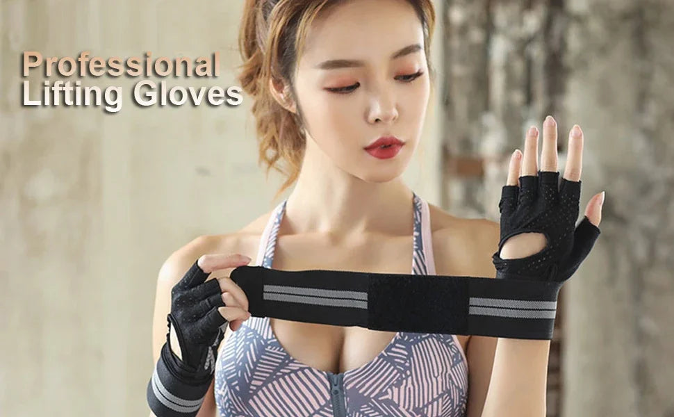 LOYPHARD Weightlifting Gloves with Wrist Support – Train Harder, Protect Your Hands & Lift With Confidence