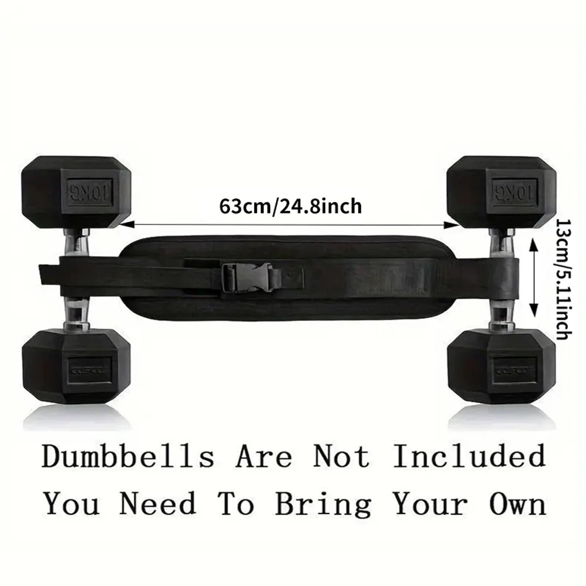 LOYPHARD Adjustable Weighted Waist Belt, for Home Workouts, Dumbbell Training & Hip Shaping, Home Gym Fitness Equipment