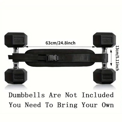 LOYPHARD Adjustable Weighted Waist Belt, for Home Workouts, Dumbbell Training & Hip Shaping, Home Gym Fitness Equipment