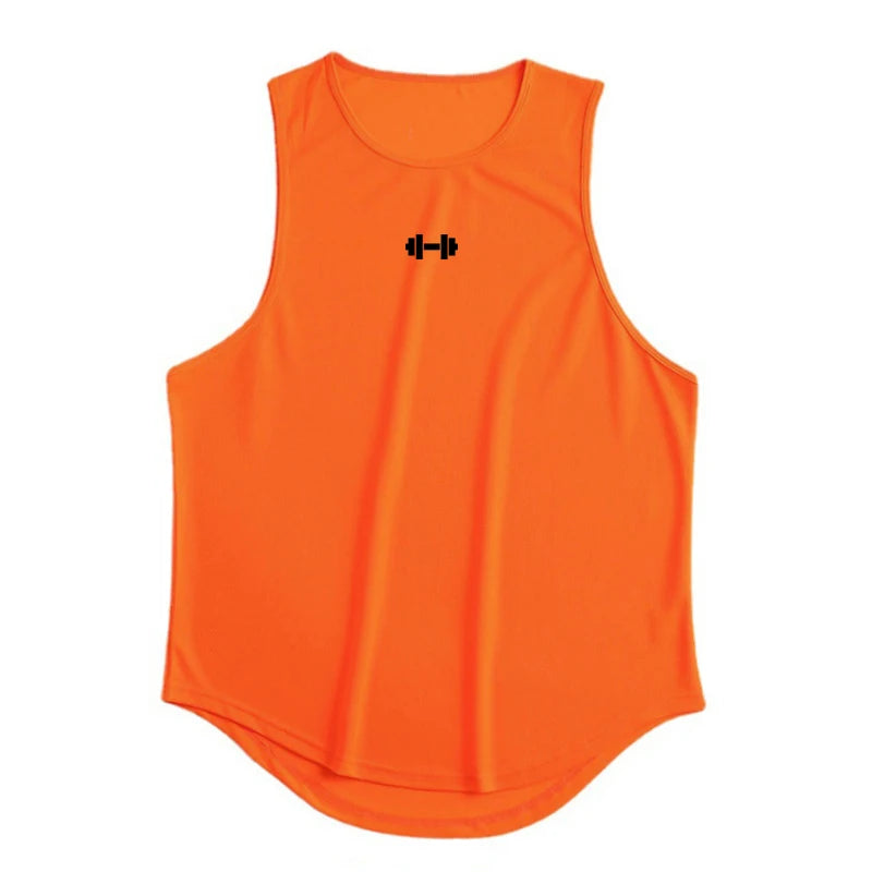 LOYPHARD orange workout tank top for men