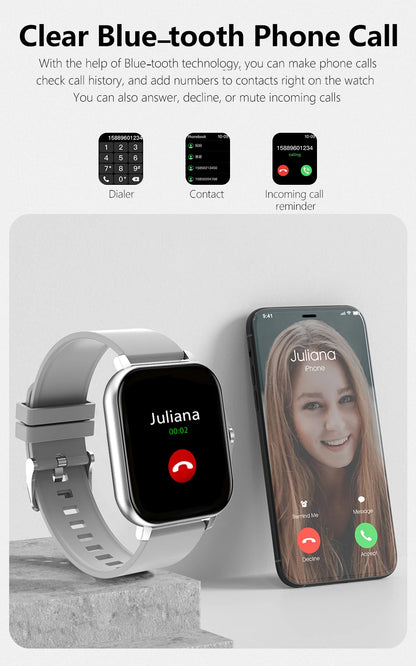 LOYPHARD Sports Smart Watch 2026 – Bluetooth Calling, Health Monitoring & Waterproof Fitness Tracker for Android & iPhone