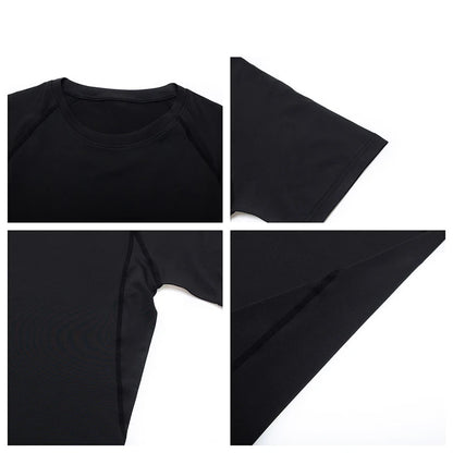 LOYPHARD Men's Compression Running Shirt – Quick Dry Performance Tee for Gym, Running, Training & Muscle Support