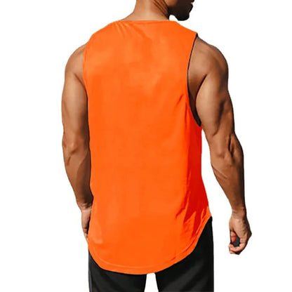 LOYPHARD orange workout tank top for men