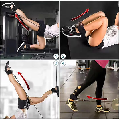 LOYPHARD Ankle Resistance Bands Set – Fitness Workout Equipment for Legs, Glutes, Yoga & Gym Training