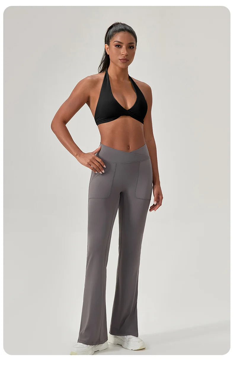 LOYPHARD Strappy Sports Bra – Women's Criss-Cross Back Padded Yoga & Fitness Bra