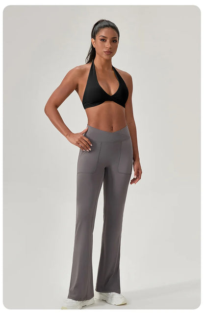 LOYPHARD Strappy Sports Bra – Women's Criss-Cross Back Padded Yoga & Fitness Bra