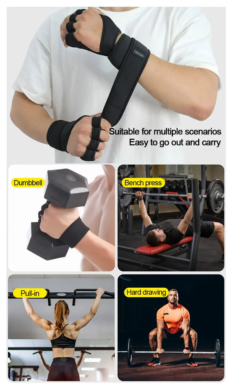 LOYPHARD Training Sport Gloves – Fitness Workout & Weightlifting Gloves with Wrist & Palm Protection
