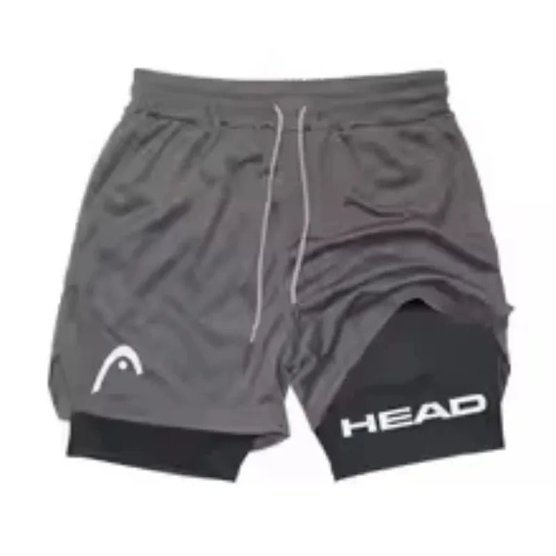 LOYPHARD Men's 2-in-1 Training Shorts – Quick Dry Running & Gym Shorts for Comfort, Support & Peak Performance