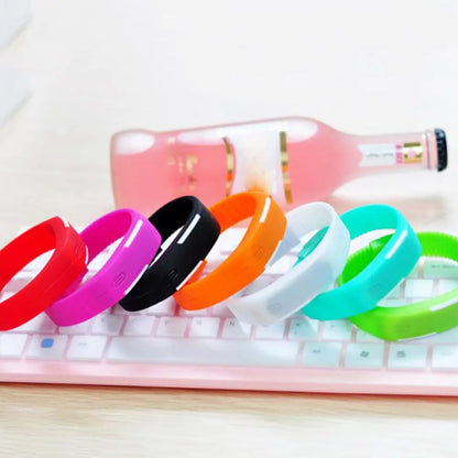 LOYPHARD TouchFlex LED Sport Watch – Waterproof Silicone Digital Wrist Watch.