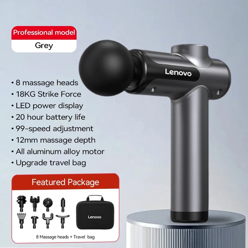 LOYPHARD™ Deep Tissue Massage Gun – Wireless Rechargeable Muscle Massager with 8 Heads for Neck, Back & Full Body Recovery.