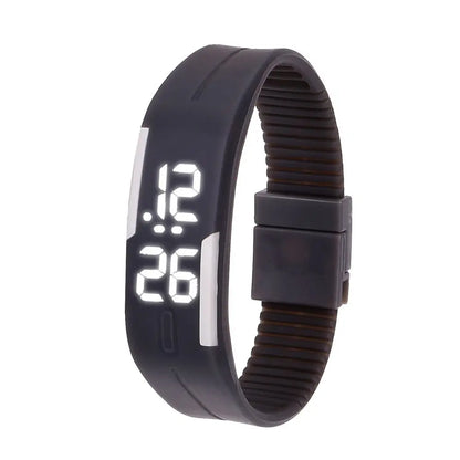 LOYPHARD TouchFlex LED Sport Watch – Waterproof Silicone Digital Wrist Watch.