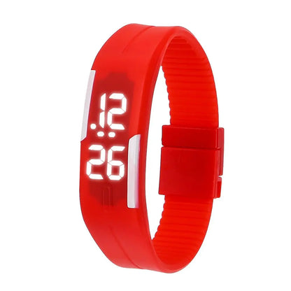 LOYPHARD TouchFlex LED Sport Watch – Waterproof Silicone Digital Wrist Watch.