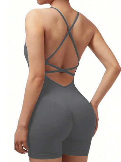 LOYPHARD SculptFit Yoga Jumpsuit – Women's One-Piece Activewear Set