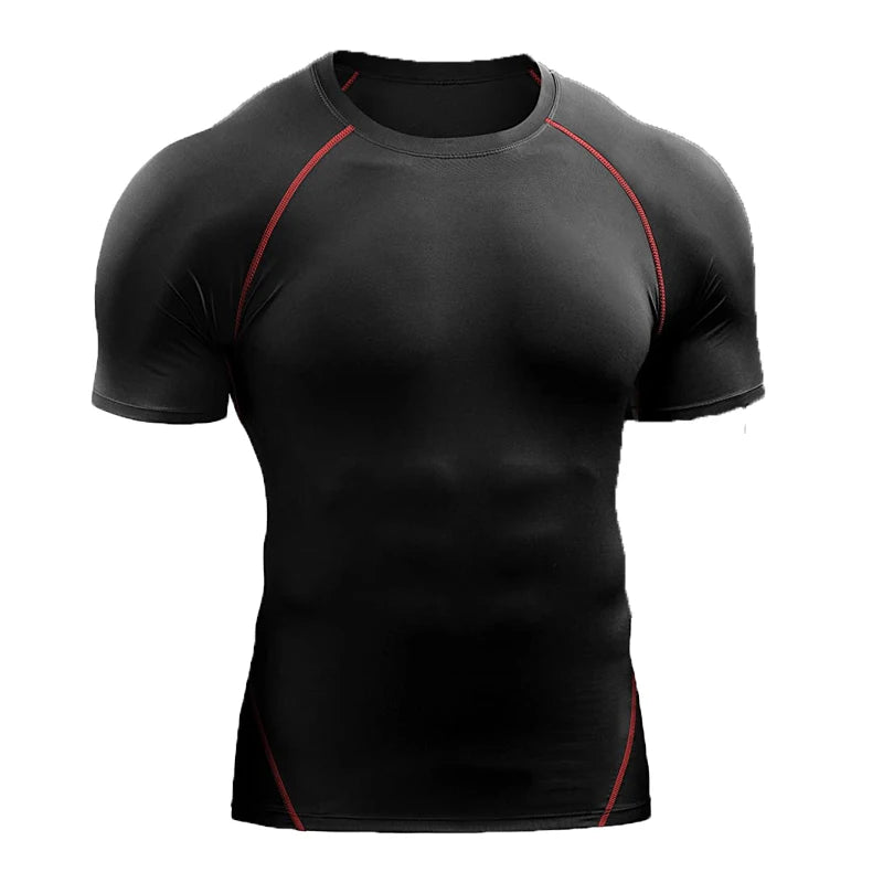 LOYPHARD Men's Compression Performance T-Shirt – Quick Dry Athletic Tee for Running, Gym & High-Intensity Training
