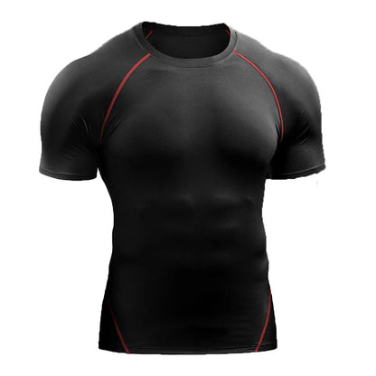 LOYPHARD Men's Compression Performance T-Shirt – Quick Dry Athletic Tee for Running, Gym & High-Intensity Training