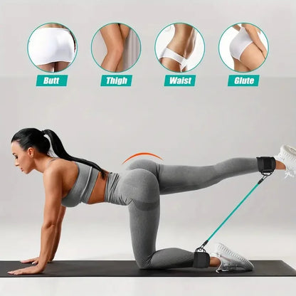 LOYPHARD Ankle Resistance Bands Set – Fitness Workout Equipment for Legs, Glutes, Yoga & Gym Training