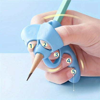 LOYPHARD™ 4PCS Writing Grip Corrector Set – Soft Silicone Handwriting Aid for Kids & Students