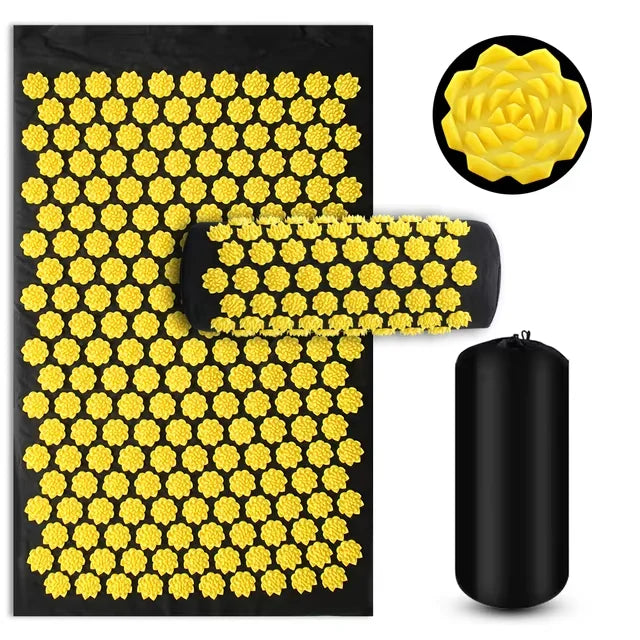 LOYPHARD Acupressure Recovery Mat & Pillow Set – Deep Muscle Relief & Full Body Relaxation