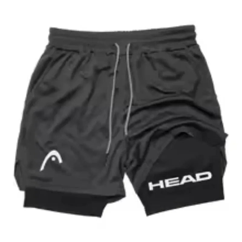 LOYPHARD Men's 2-in-1 Training Shorts – Quick Dry Running & Gym Shorts for Comfort, Support & Peak Performance