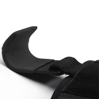 LOYPHARD Adjustable Steel Hook Grips Wrist Support for Weight Lifting & Gym Training.