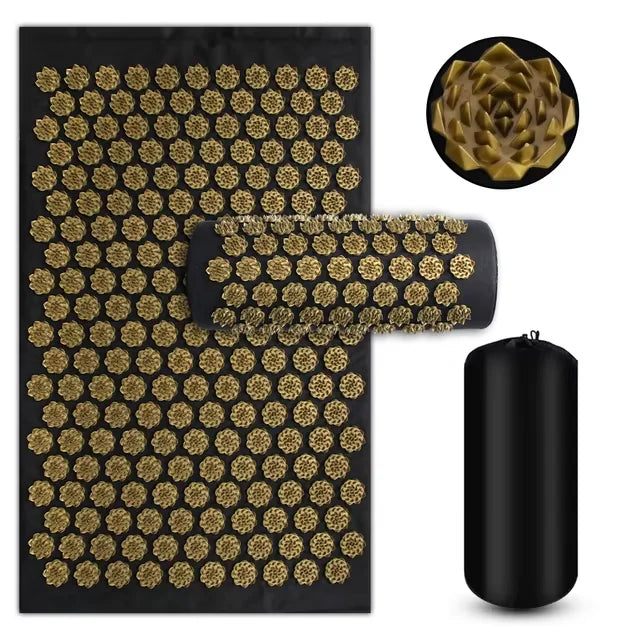 LOYPHARD Acupressure Recovery Mat & Pillow Set – Deep Muscle Relief & Full Body Relaxation