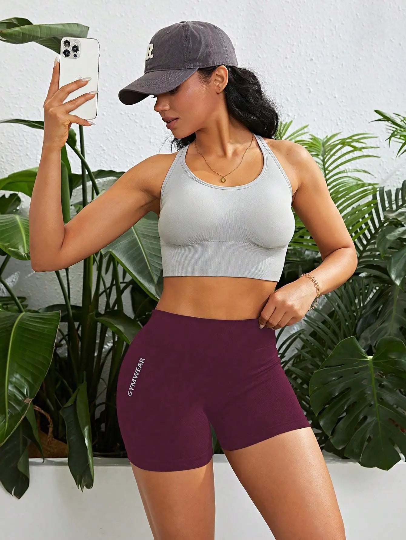 LOYPHARD High-Waist Fitness Shorts – Women's Breathable Stretch Shorts for Yoga, Cycling & Gym Workouts