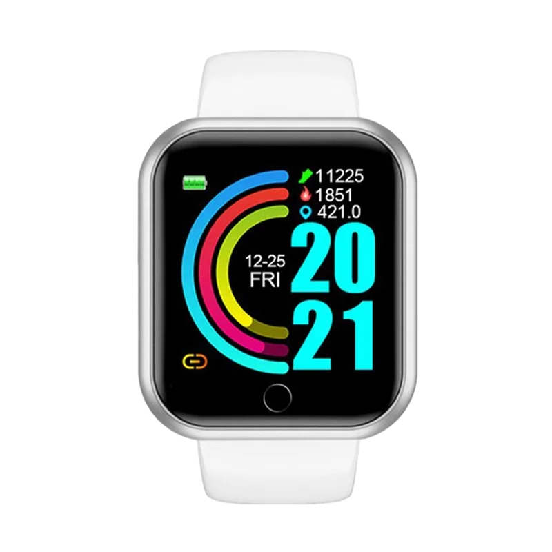 LOYPHARD Y68 Smart Watch – Fitness Tracker with Heart Rate Monitor, Music Control & Activity Tracking for Men, Women & Teens