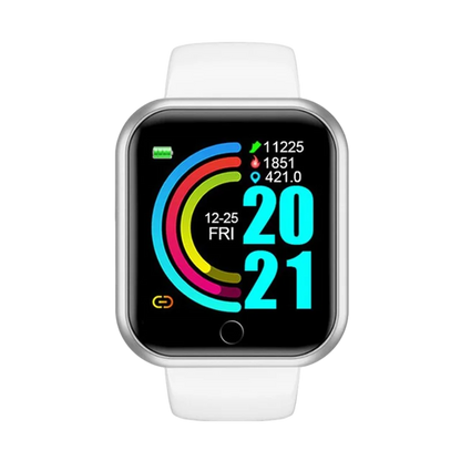 LOYPHARD Y68 Smart Watch – Fitness Tracker with Heart Rate Monitor, Music Control & Activity Tracking for Men, Women & Teens