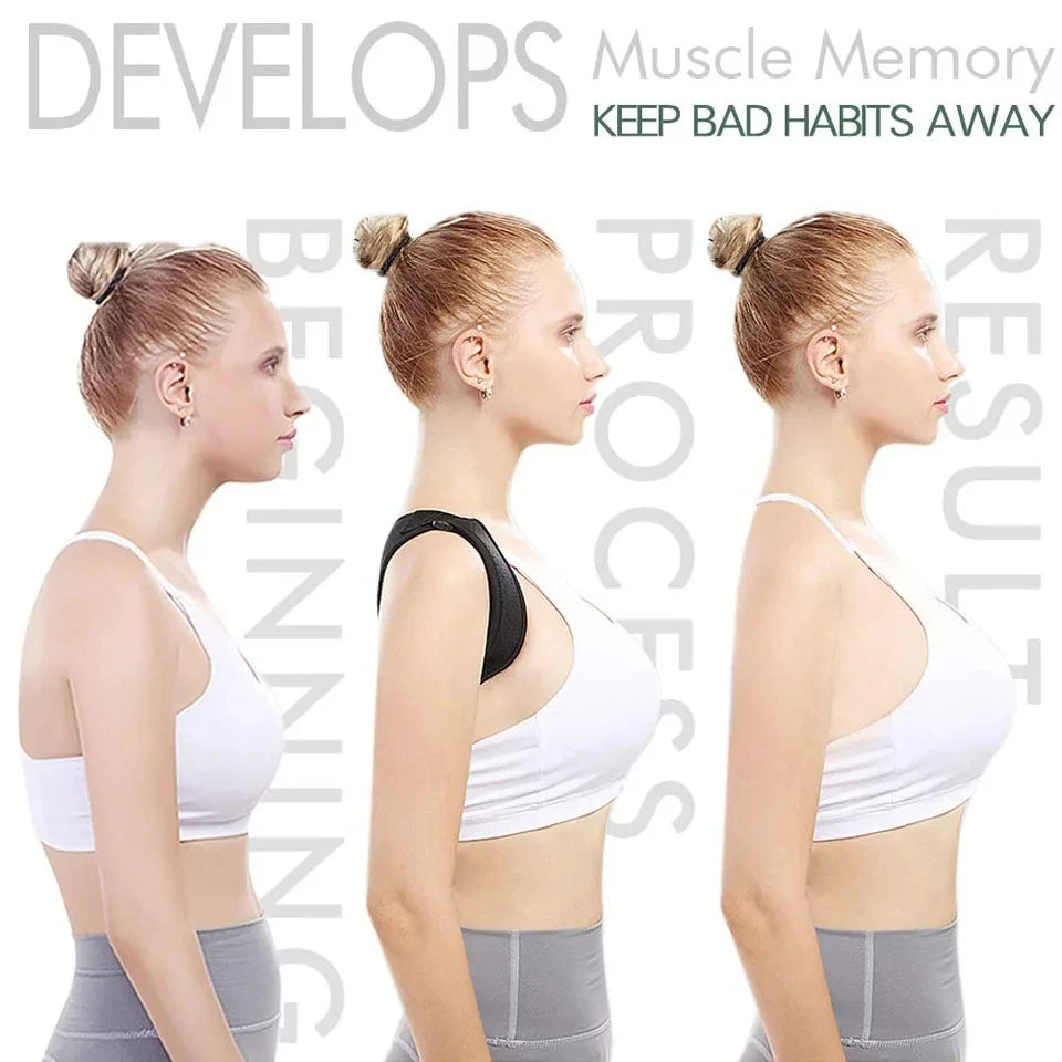 LOYPHARD Adjustable Posture Corrector Back Brace for Spine & Shoulder Support.