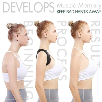 LOYPHARD Adjustable Posture Corrector Back Brace for Spine & Shoulder Support.