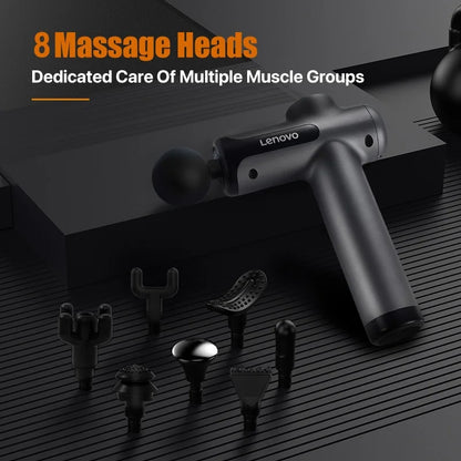 LOYPHARD™ Deep Tissue Massage Gun – Wireless Rechargeable Muscle Massager with 8 Heads for Neck, Back & Full Body Recovery.