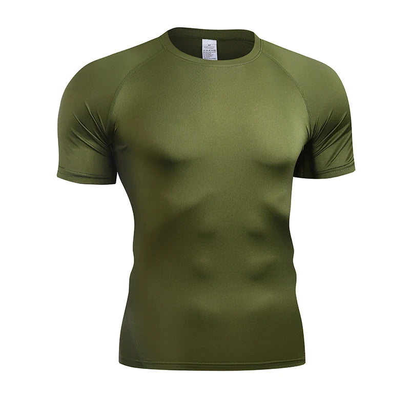 LOYPHARD Men's Compression Performance T-Shirt – Quick Dry Athletic Tee for Running, Gym & High-Intensity Training