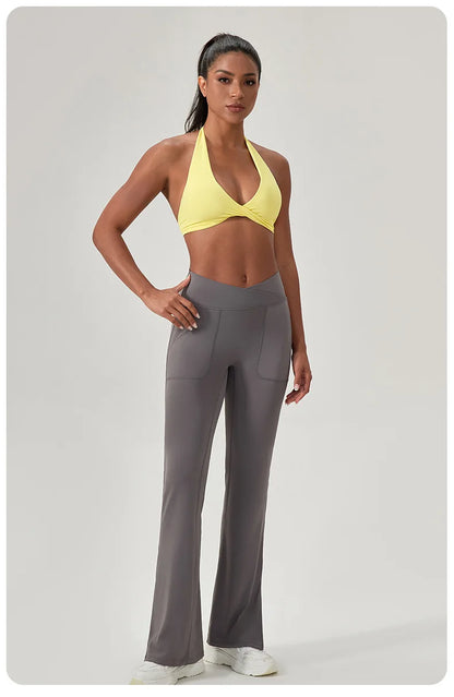 LOYPHARD Strappy Sports Bra – Women's Criss-Cross Back Padded Yoga & Fitness Bra