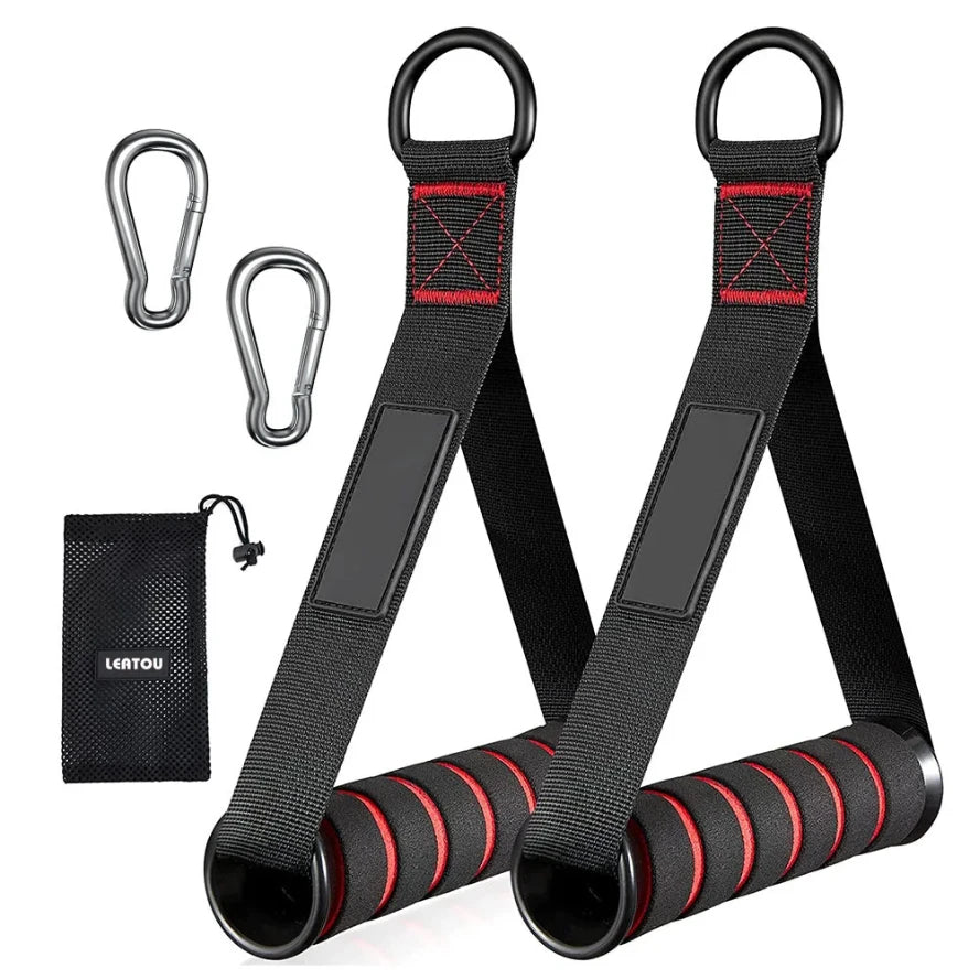 LOYPHARD  Triceps rope cable 
attachment-Heavy Duty Gym Handle for Biceps, Back & sholder workouts