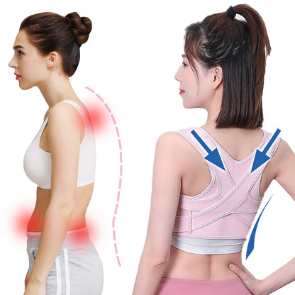 LOYPHARD™ Adjustable Upper Back Posture Corrector – Breathable Shoulder & Back Support Brace