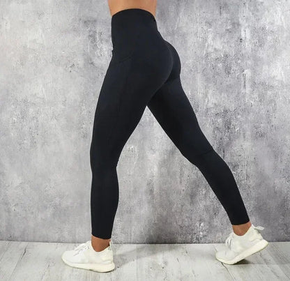 LOYPHARD High-Waist Yoga Leggings with Pockets – Stretch Fitness Pants for Gym, Running & Everyday Comfort