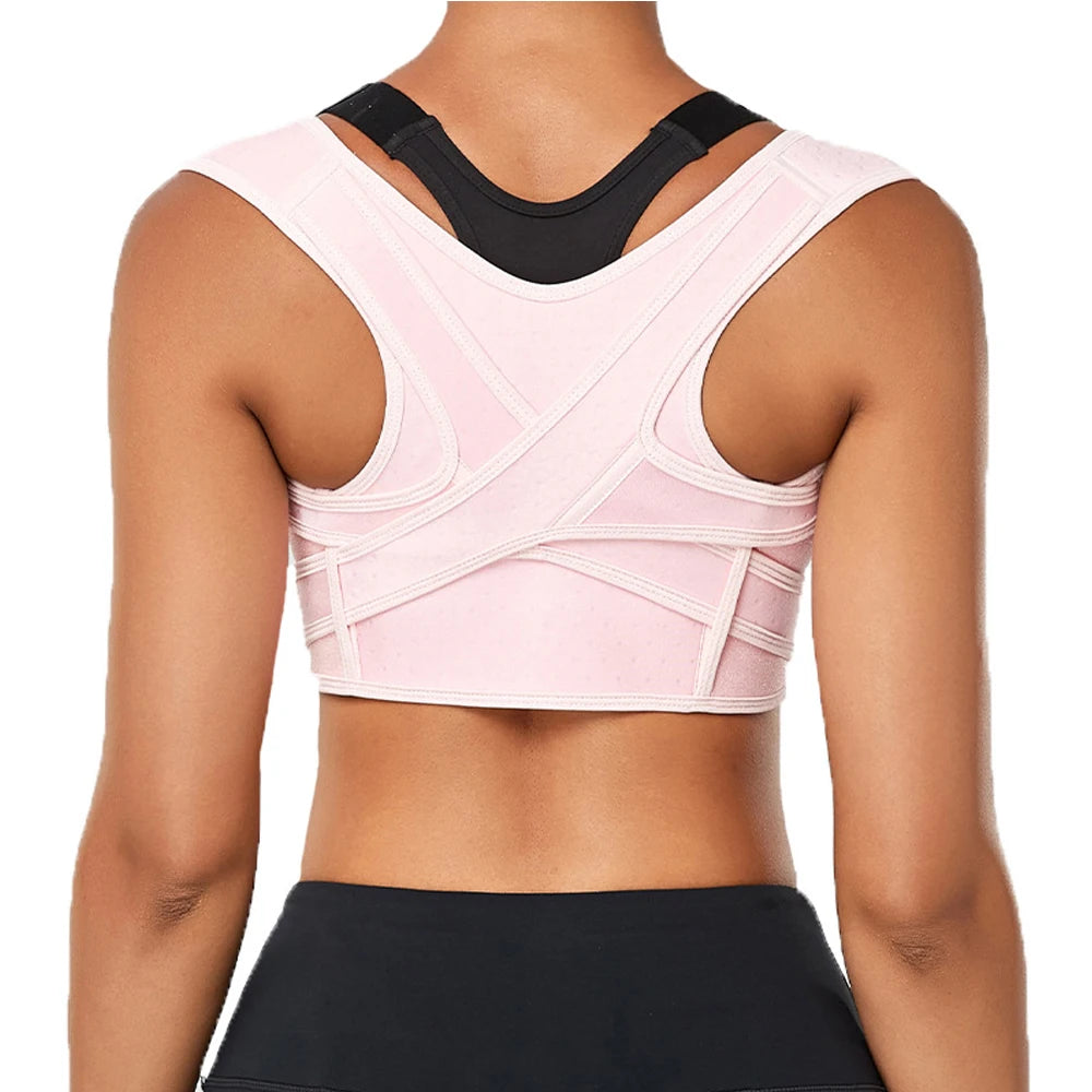 LOYPHARD™ Adjustable Upper Back Posture Corrector – Breathable Shoulder & Back Support Brace