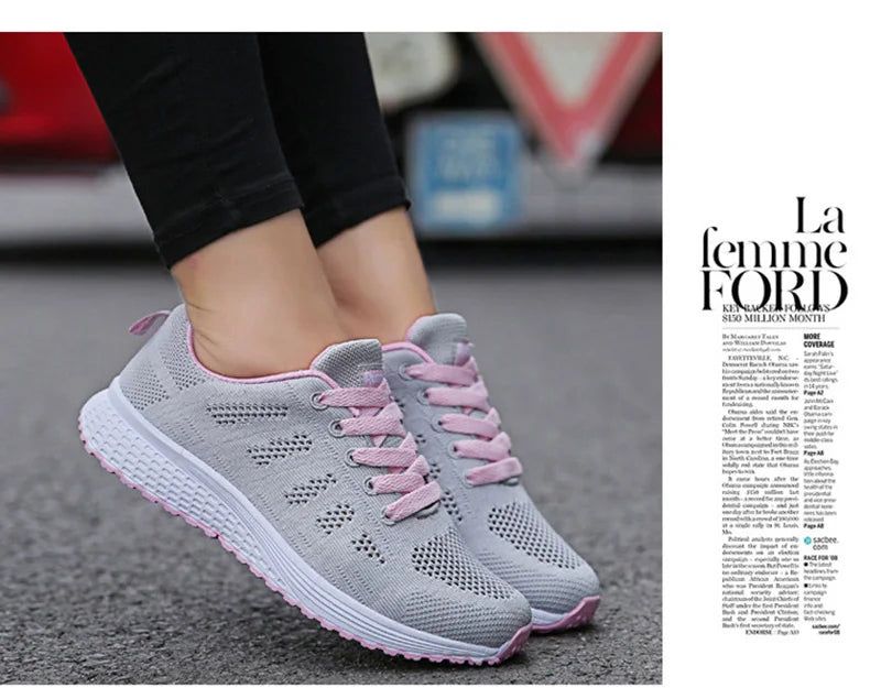 LOYPHARD Active Mesh Sneakers for Women | Breathable, Lightweight, Non-Slip & All-Day Comfort – Elevate Every Step Today
