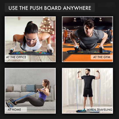 LOYPHARD Portable Push-Up Board Set Multifunctional Fitness Training System.