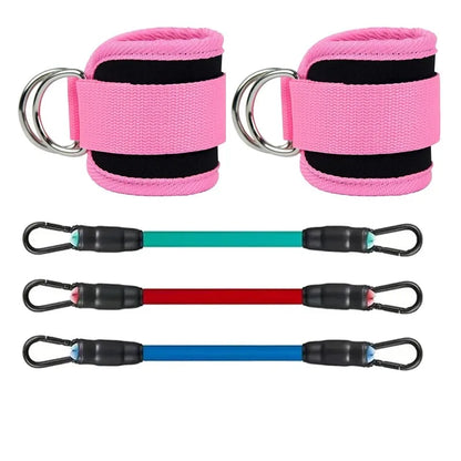 LOYPHARD Ankle Resistance Bands Set – Fitness Workout Equipment for Legs, Glutes, Yoga & Gym Training