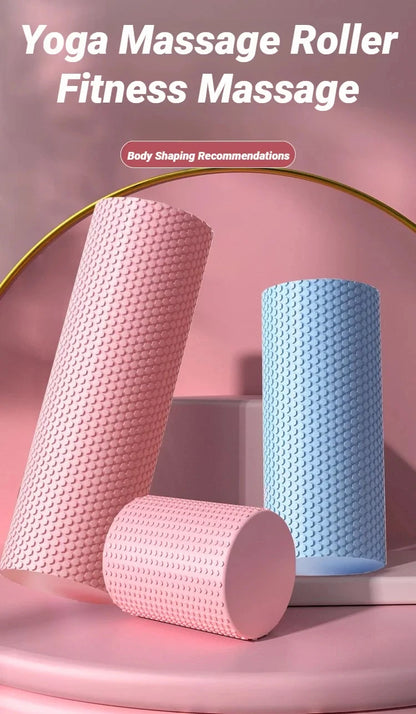 LOYPHARD Hexagonal EVA Foam Roller – Deep Tissue Yoga & Pilates Massage Roller for Home Workouts.